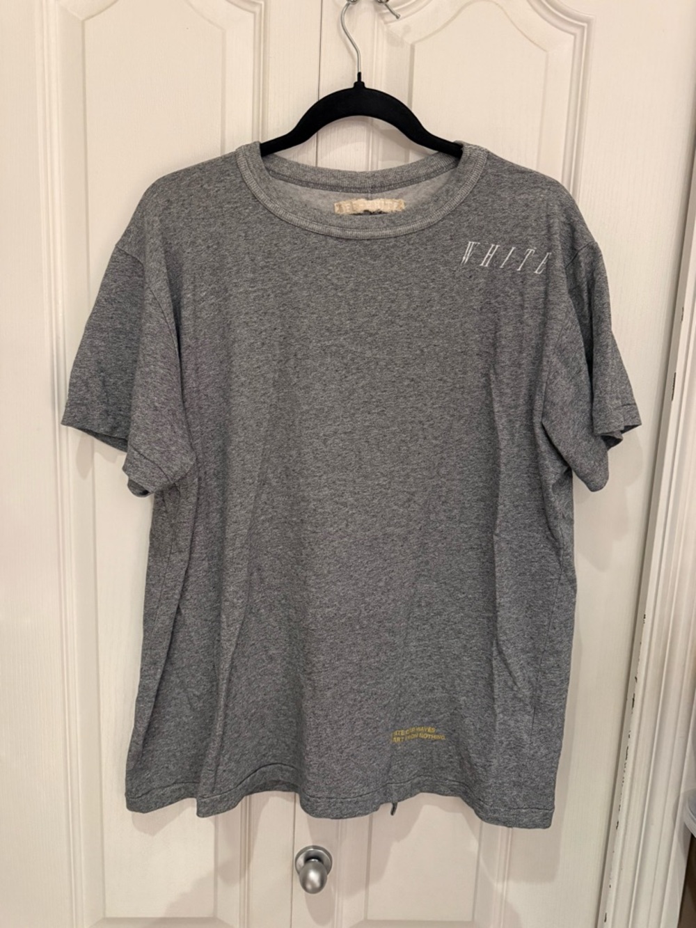 EUC Off White white cap waves tshirt